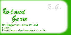 roland germ business card
